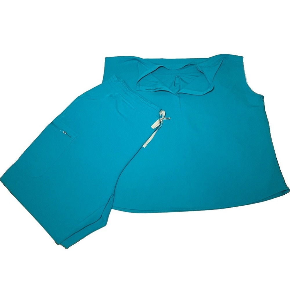 FIGS Technical Collection Scrub Set Top & Pants XXL
